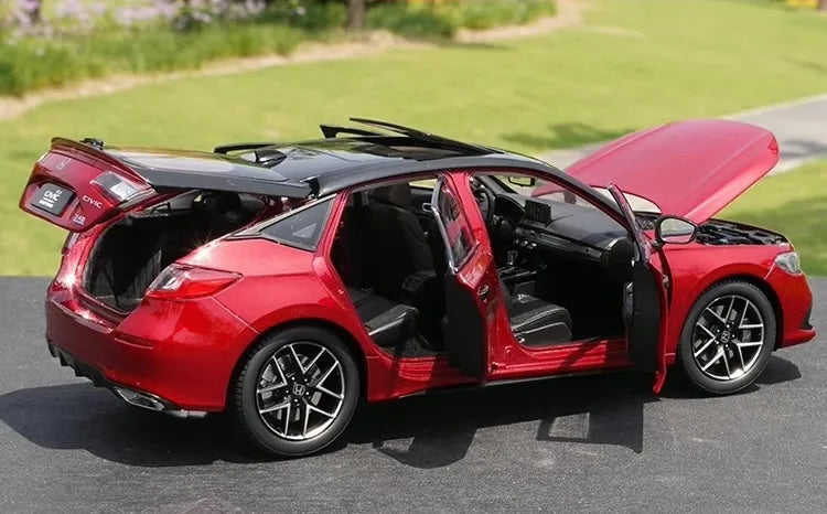 [OEM] 1:18 Honda 2022 Civic Sport Red Model Car Die-Cast