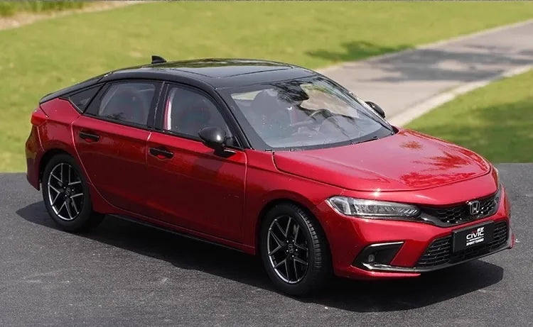 [OEM] 1:18 Honda 2022 Civic Sport Red Model Car Die-Cast