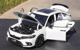 [OEM] 1:18 Honda 2022 Civic White Model Car Die-Cast