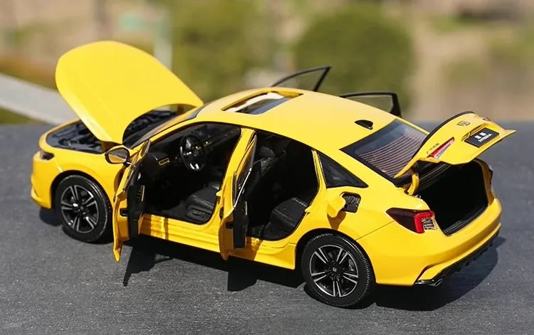 [OEM] 1:18 Honda 2022 Integra Yellow Model Car Die-Cast