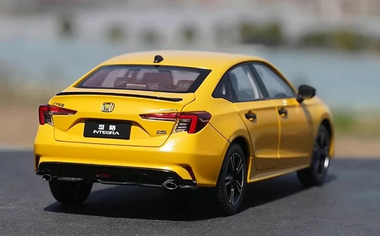 [OEM] 1:18 Honda 2022 Integra Yellow Model Car Die-Cast