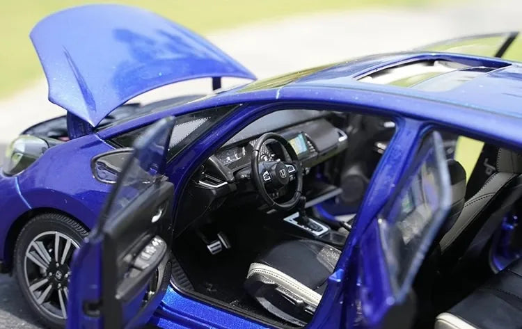 [OEM] 1:18 Honda 2023 Fit Blue Model Car Die-Cast