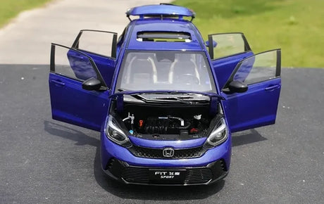 [OEM] 1:18 Honda 2023 Fit Blue Model Car Die-Cast