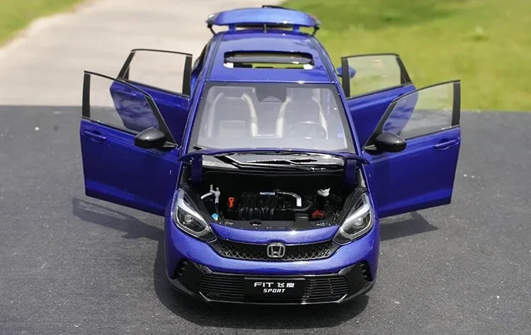 [OEM] 1:18 Honda 2023 Fit Blue Model Car Die-Cast