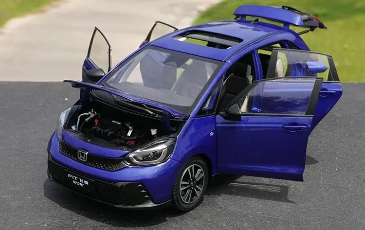 [OEM] 1:18 Honda 2023 Fit Blue Model Car Die-Cast