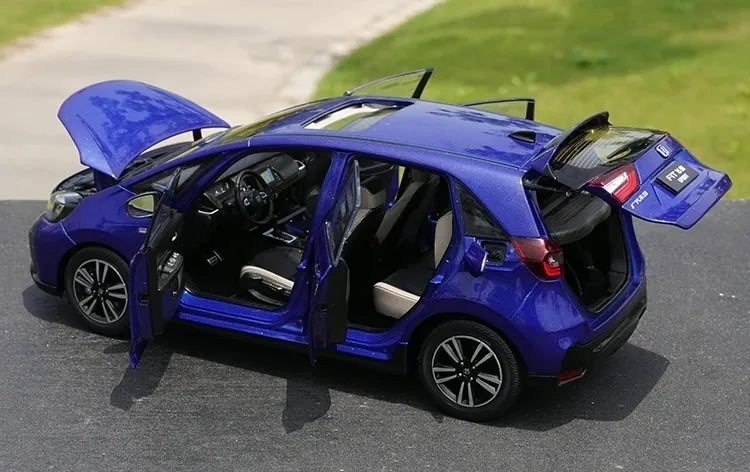 [OEM] 1:18 Honda 2023 Fit Blue Model Car Die-Cast