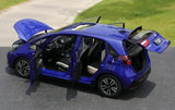 [OEM] 1:18 Honda 2023 Fit Blue Model Car Die-Cast