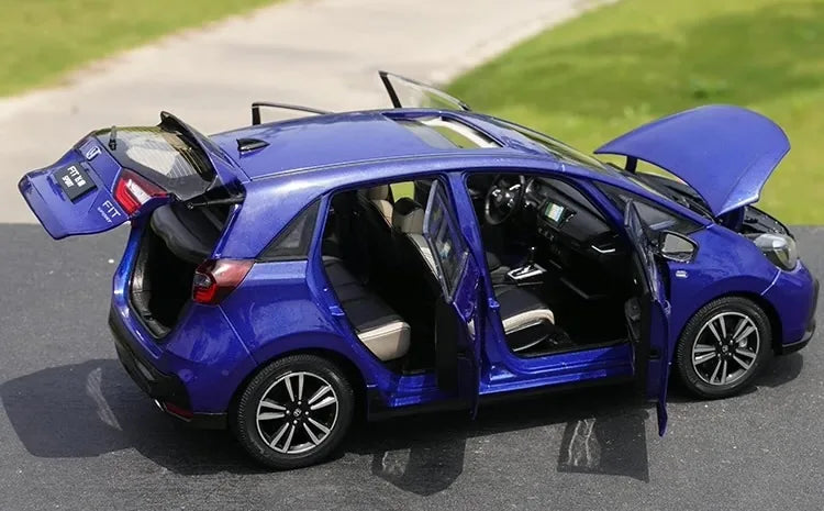 [OEM] 1:18 Honda 2023 Fit Blue Model Car Die-Cast