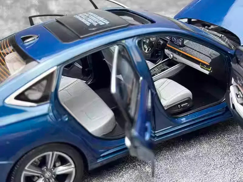[OEM] 1:18 Honda 2023 Inspire Blue Model Car Die-Cast