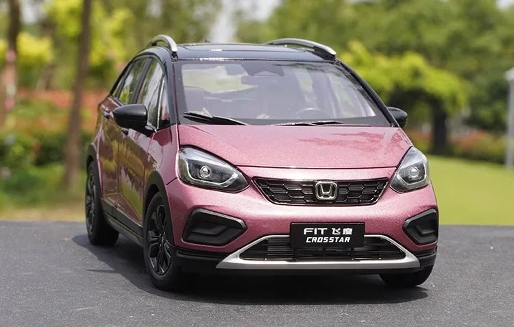 [OEM] 1:18 Honda 2023 Jazz Crosstar Pink Model Car Die-Cast