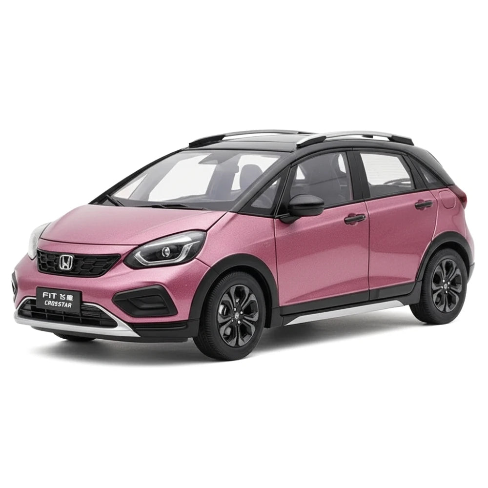 [OEM] 1:18 Honda 2023 Jazz Crosstar Pink Model Car Die-Cast