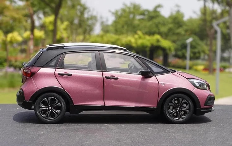 [OEM] 1:18 Honda 2023 Jazz Crosstar Pink Model Car Die-Cast
