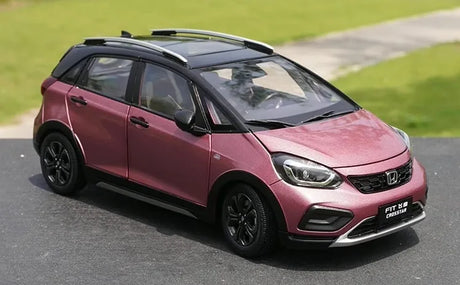 [OEM] 1:18 Honda 2023 Jazz Crosstar Pink Model Car Die-Cast