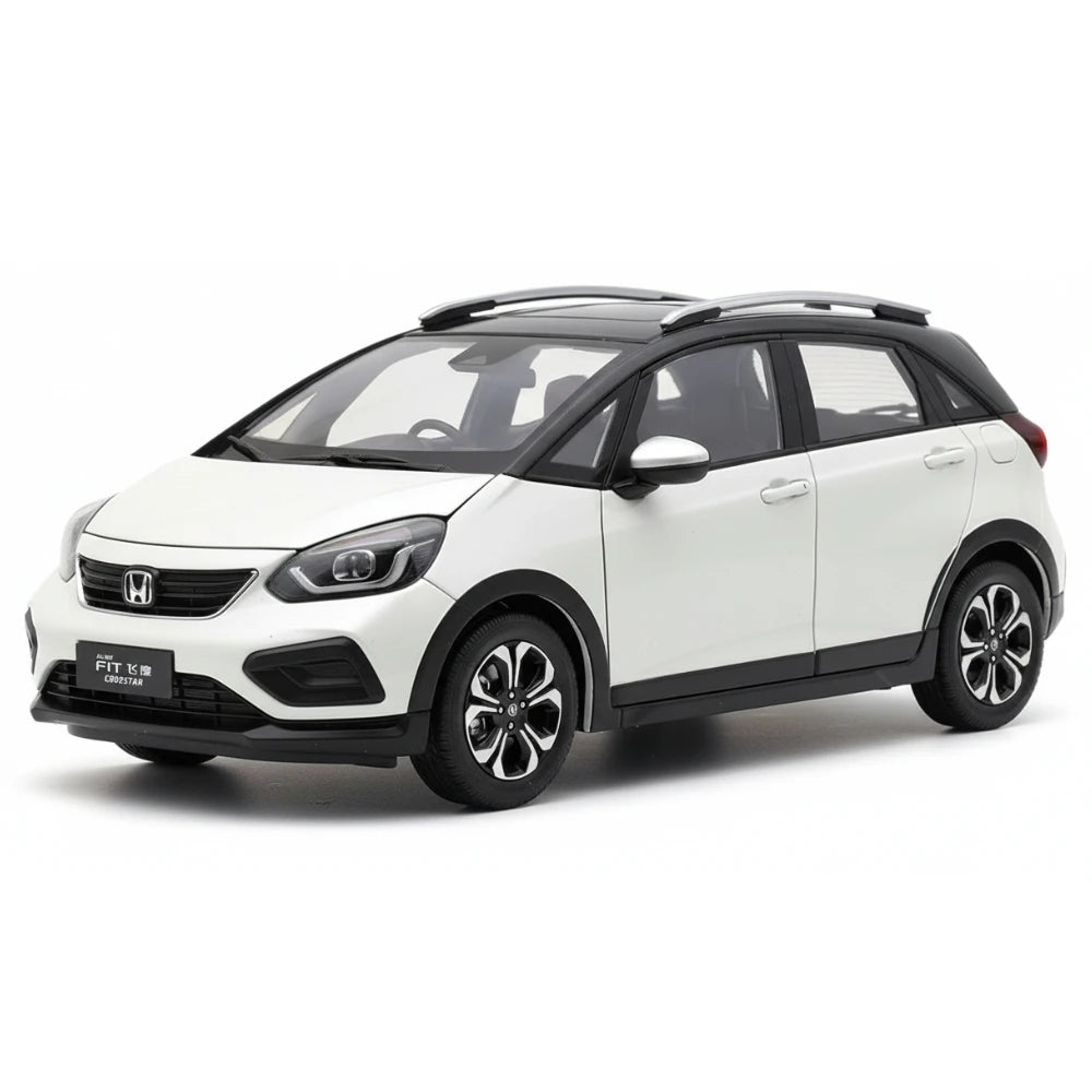 [OEM] 1:18 Honda 2023 Jazz Crosstar White Model Car Die-Cast