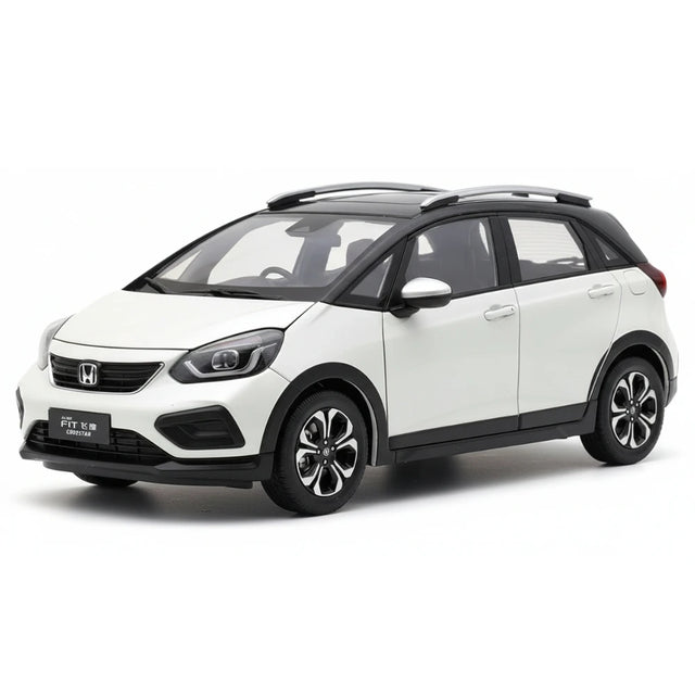 [OEM] 1:18 Honda 2023 Jazz Crosstar White Model Car Die-Cast