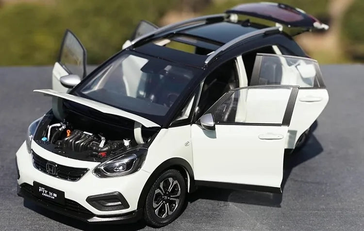 [OEM] 1:18 Honda 2023 Jazz Crosstar blanc voiture miniature Die-Cast
