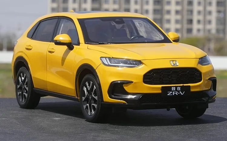 [OEM] 1:18 Honda 2023 ZR-V Yellow Model Car Die-Cast