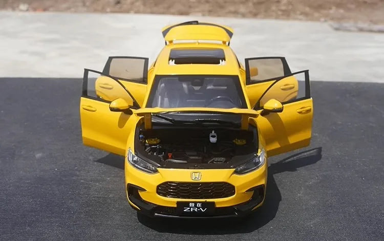 [OEM] 1:18 Honda 2023 ZR-V Yellow Model Car Die-Cast