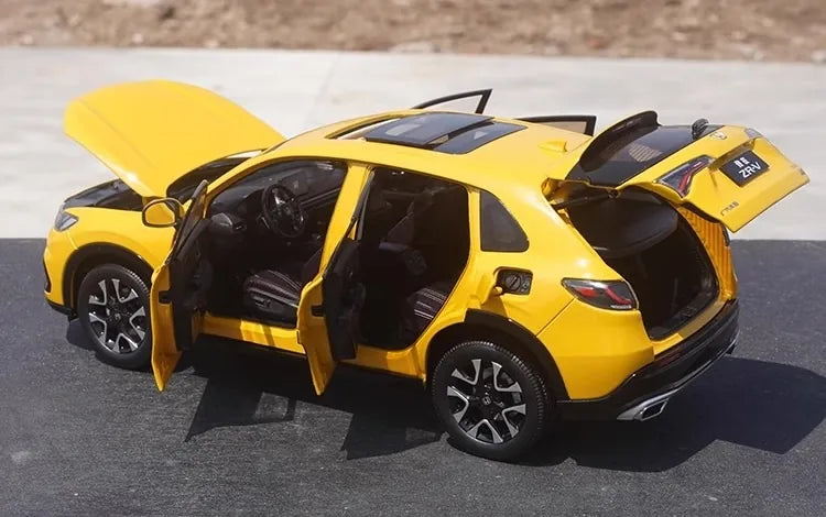 [OEM] 1:18 Honda 2023 ZR-V Yellow Model Car Die-Cast