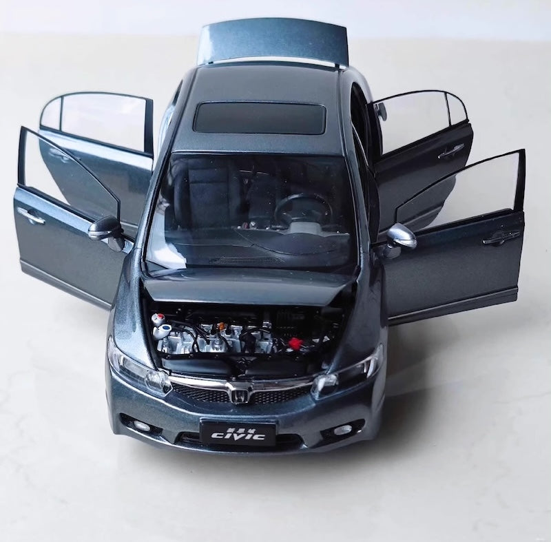 [OEM] 1:18 Honda 2008 Civic Si 8th Gray Model Car Die-Cast