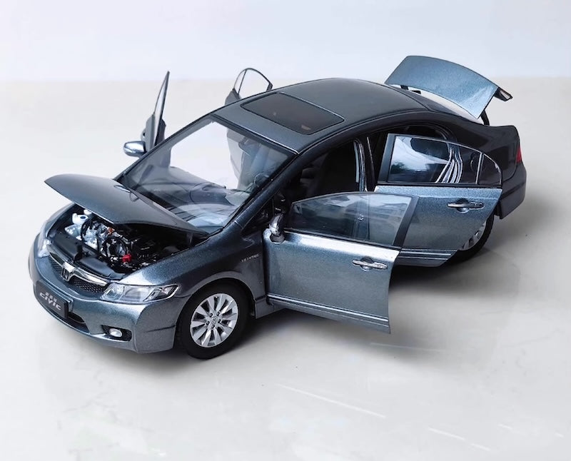 [OEM] 1:18 Honda 2008 Civic Si 8th Gray Model Car Die-Cast