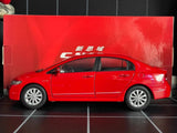[OEM] 1:18 Honda 2008 Civic Si 8th rosso modellino di auto Die-Cast