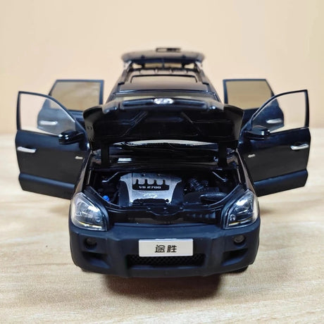 [OEM] 1:18 Hyundai 2004 Tucson Black Model Car Die-Cast