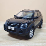 [OEM] 1:18 Hyundai 2004 Tucson svart modellbil Die-Cast