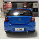 [OEM] 1:18 Hyundai 2009 i30 blu modellino di auto Die-Cast