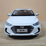 [OEM] 1:18 Hyundai 2016 Elantra Lingdong White Model Car Die-Cast