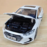 [OEM] 1:18 Hyundai 2016 Elantra Lingdong White Model Car Die-Cast