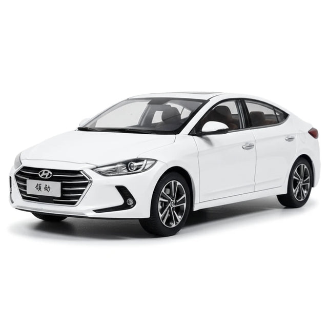 [OEM] 1:18 Hyundai 2016 Elantra Lingdong White Model Car Die-Cast