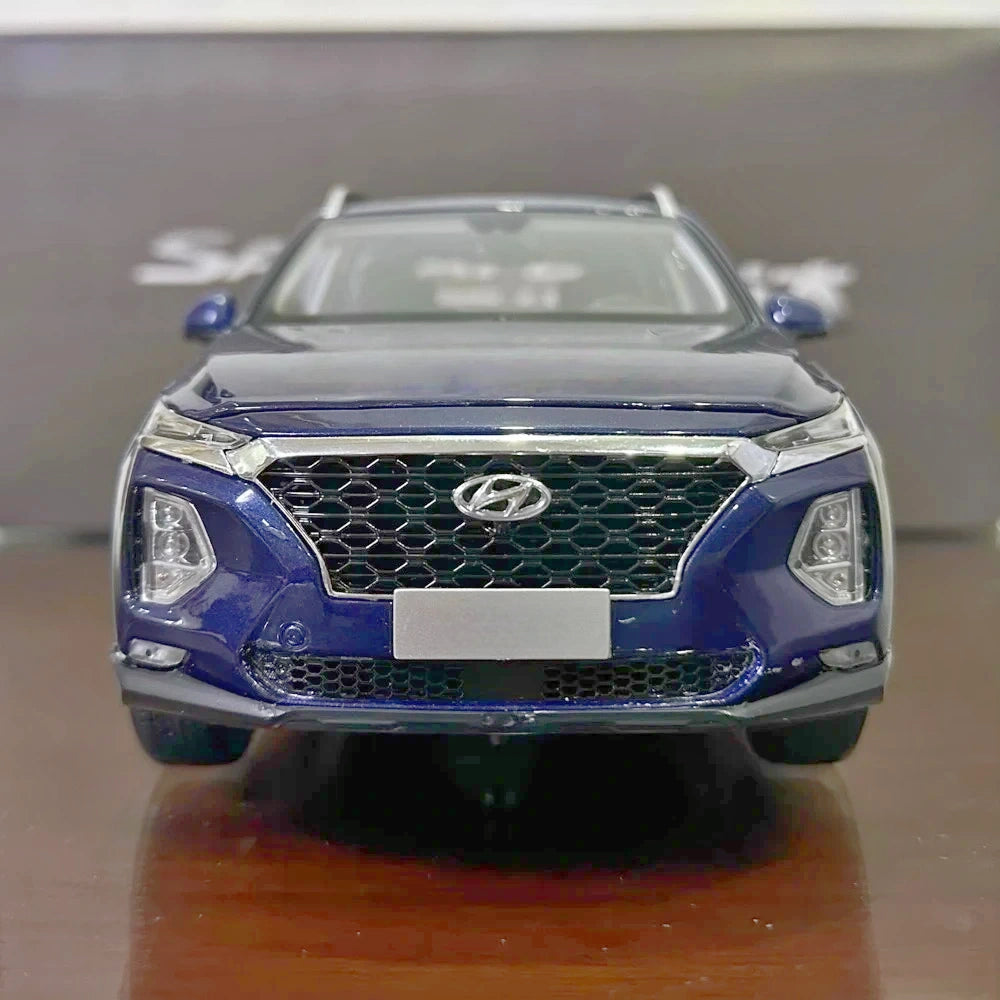 [OEM] 1:18 Hyundai 2019 Santa Fe Blue Model Car Die-Cast