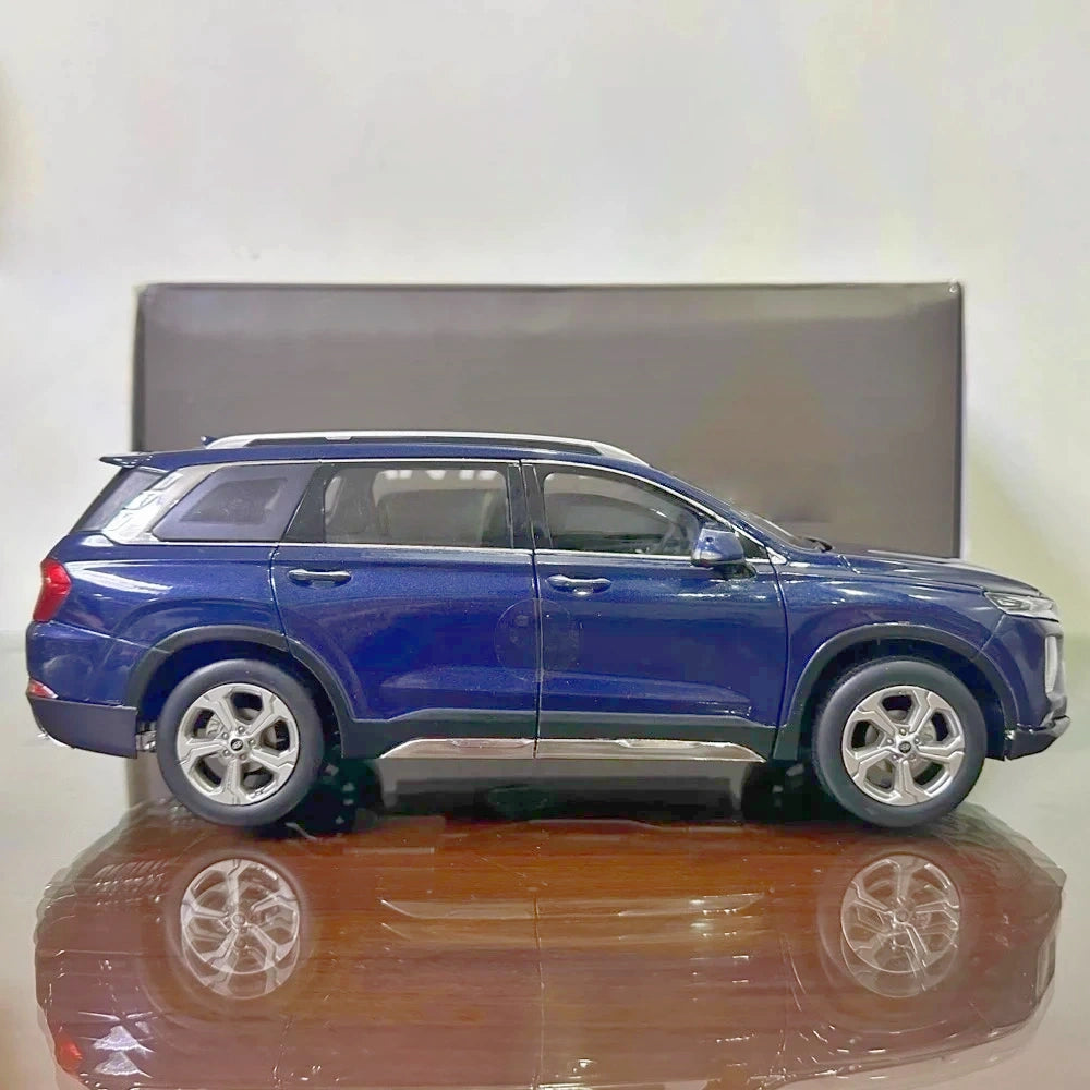 [OEM] 1:18 Hyundai 2019 Santa Fe Blue Model Car Die-Cast