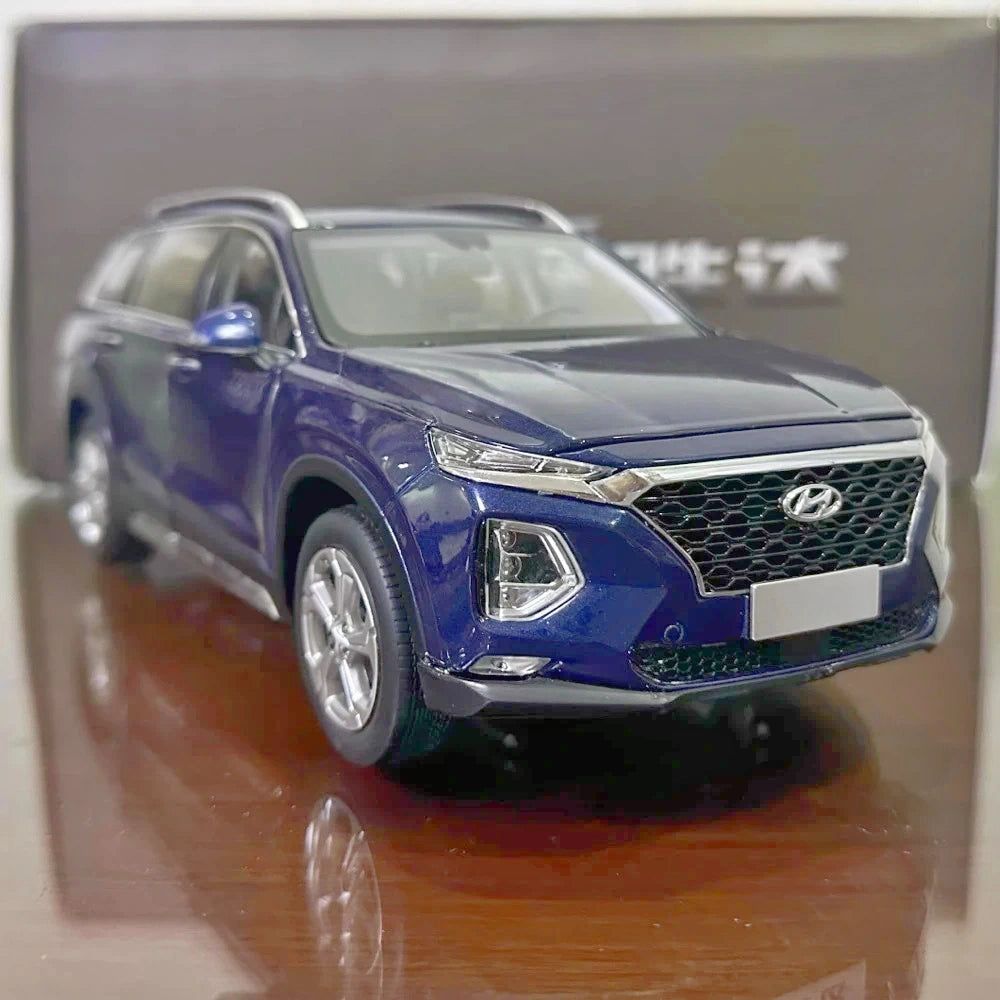 [OEM] 1:18 Hyundai 2019 Santa Fe Blue Model Car Die-Cast