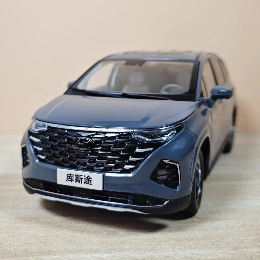 [OEM] 1:18 Hyundai 2021 Custo Gray Model Car Die-Cast