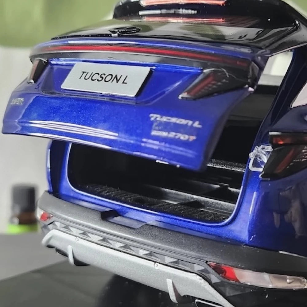 [OEM] 1:18 Hyundai 2021 Tucson L blu modellino di auto Die-Cast
