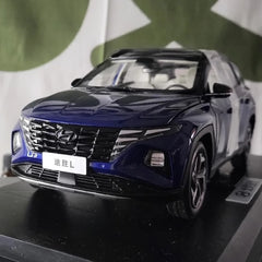 [OEM] 1:18 Hyundai 2021 Tucson L blu modellino di auto Die-Cast