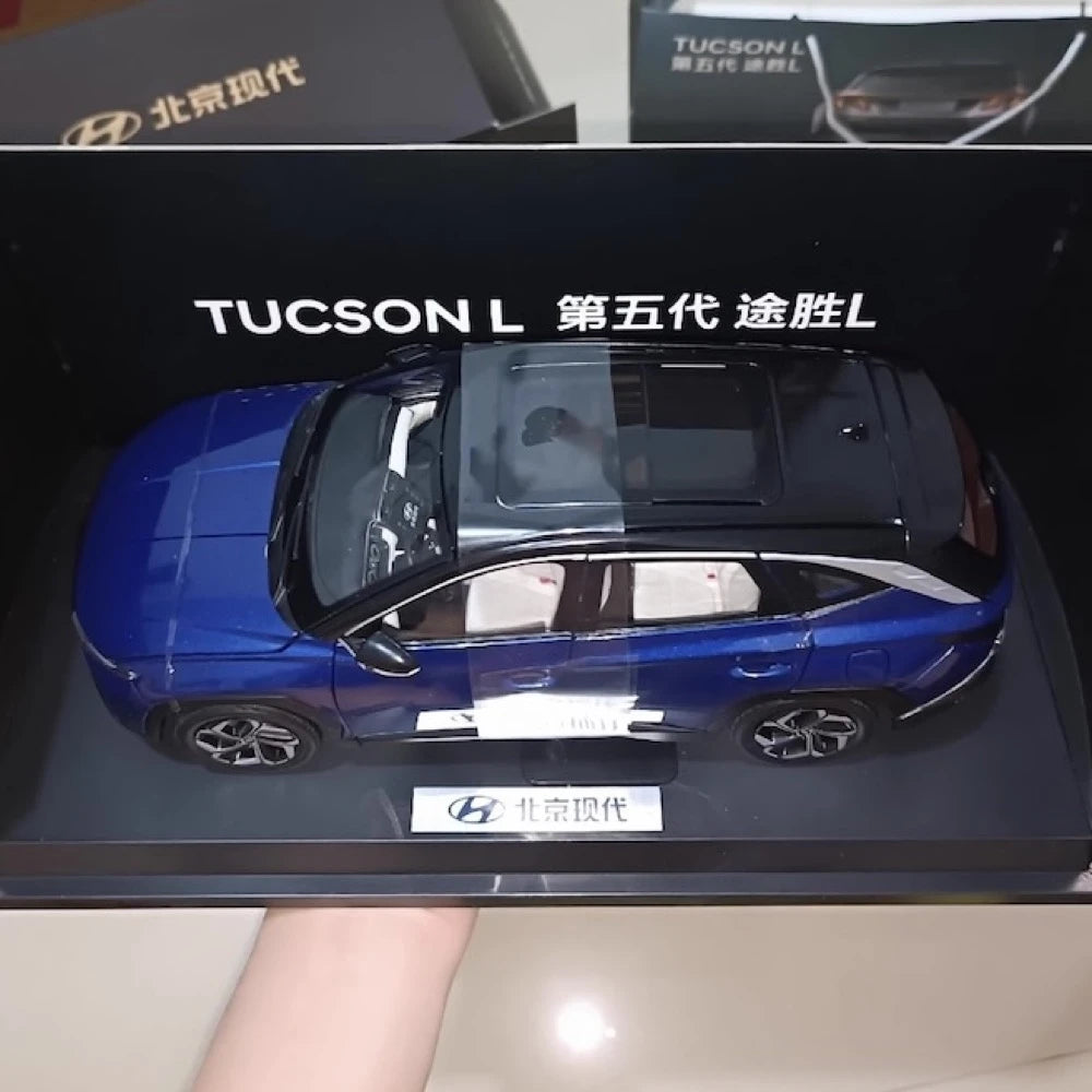 [OEM] 1:18 Hyundai 2021 Tucson L Blue Model Car Die-Cast