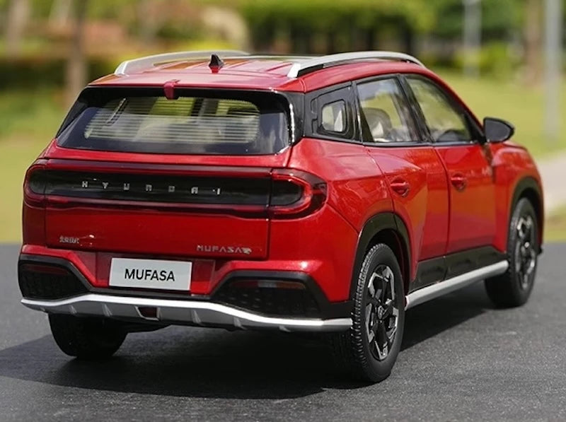 [OEM] 1:18 Hyundai 2023 Mufasa punainen pienoismalli Die-Cast