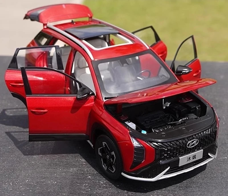 [OEM] 1:18 Hyundai 2023 Mufasa punainen pienoismalli Die-Cast
