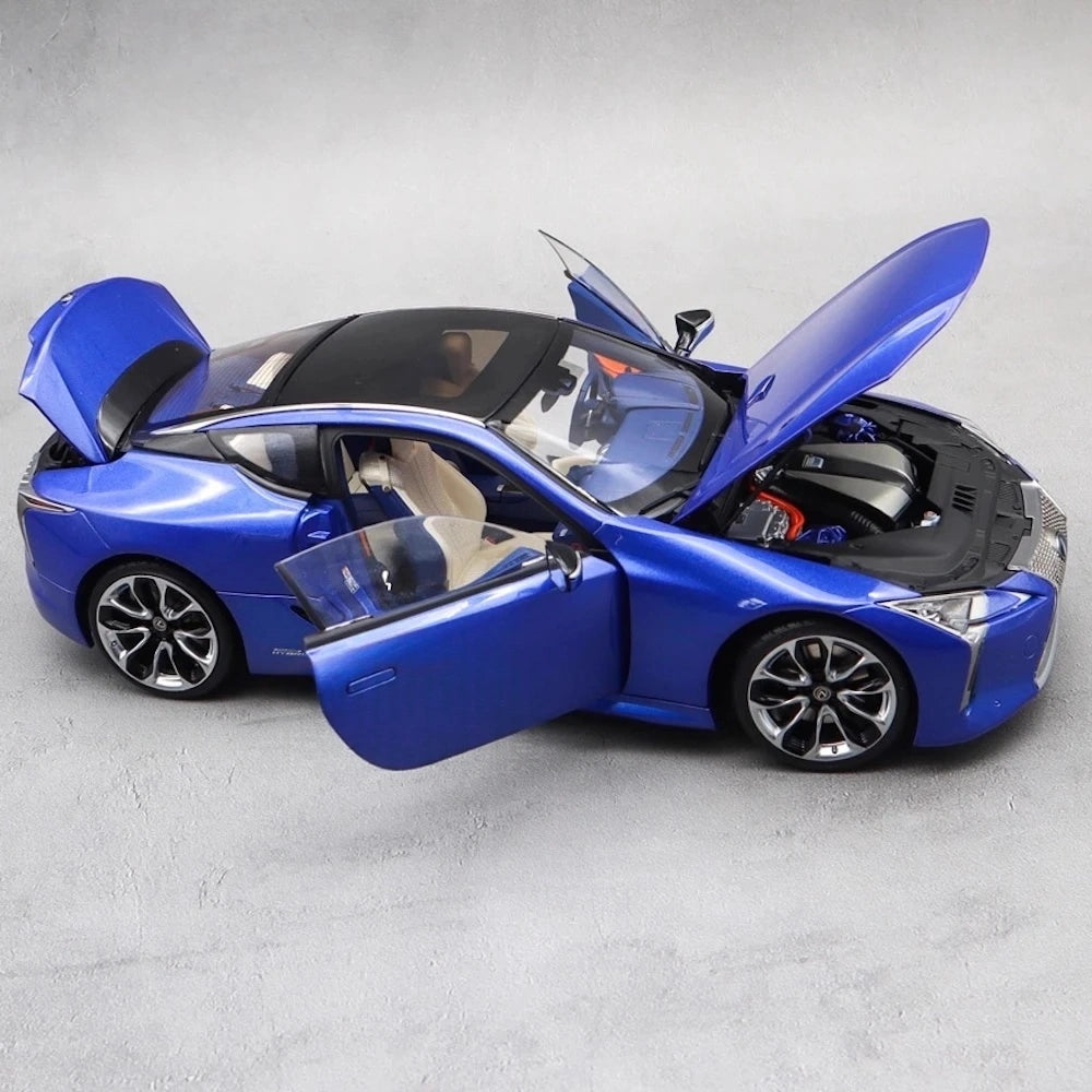 [OEM] 1:18 Lexus 2016 LC 500h Blue Model Car Die-Cast