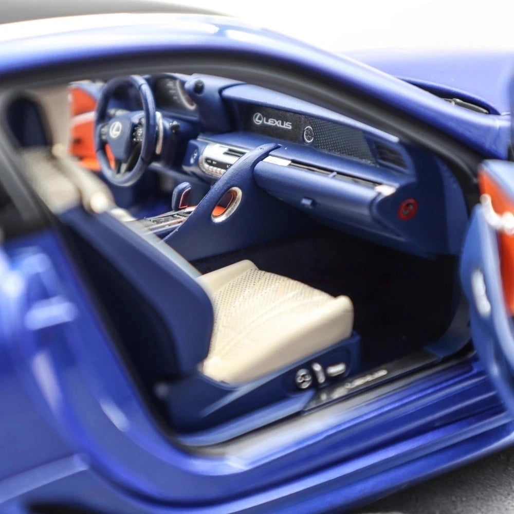 [OEM] 1:18 Lexus 2016 LC 500h Blue Model Car Die-Cast