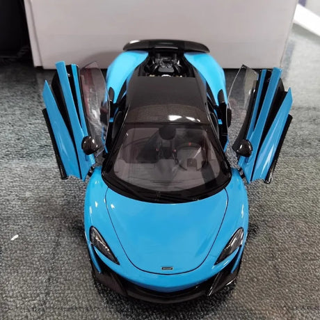 [OEM] 1:18 McLaren 2018 600LT Blue Model Car Die-Cast