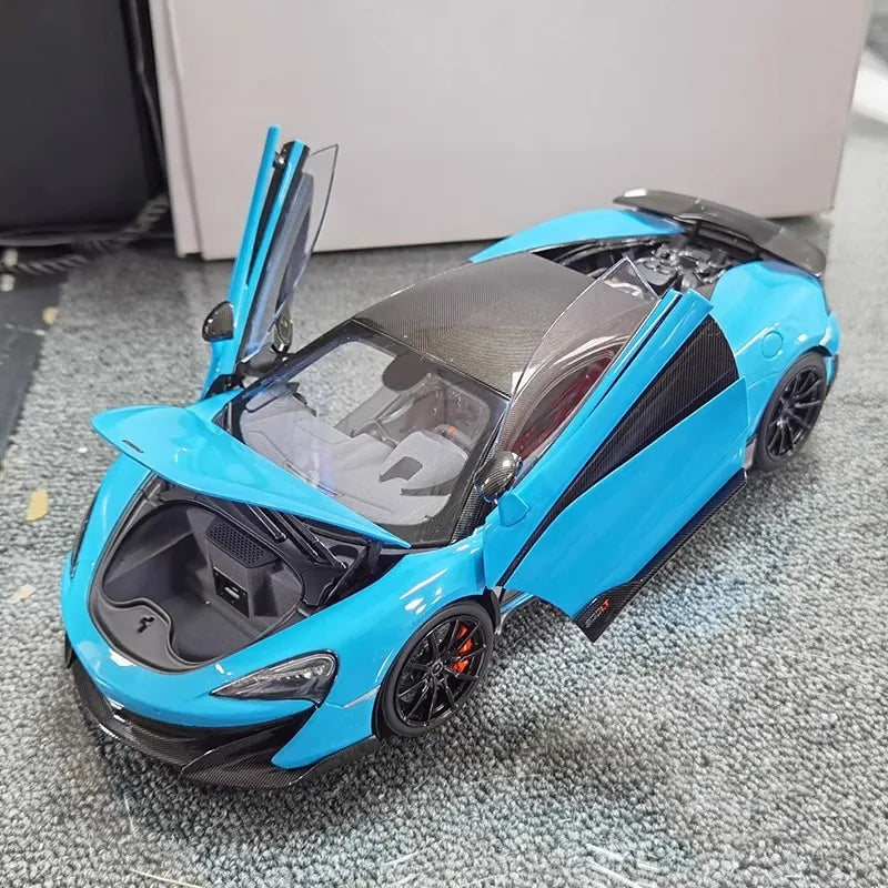 [OEM] 1:18 McLaren 2018 600LT Blue Model Car Die-Cast