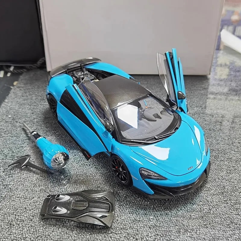 [OEM] 1:18 McLaren 2018 600LT Blue Model Car Die-Cast
