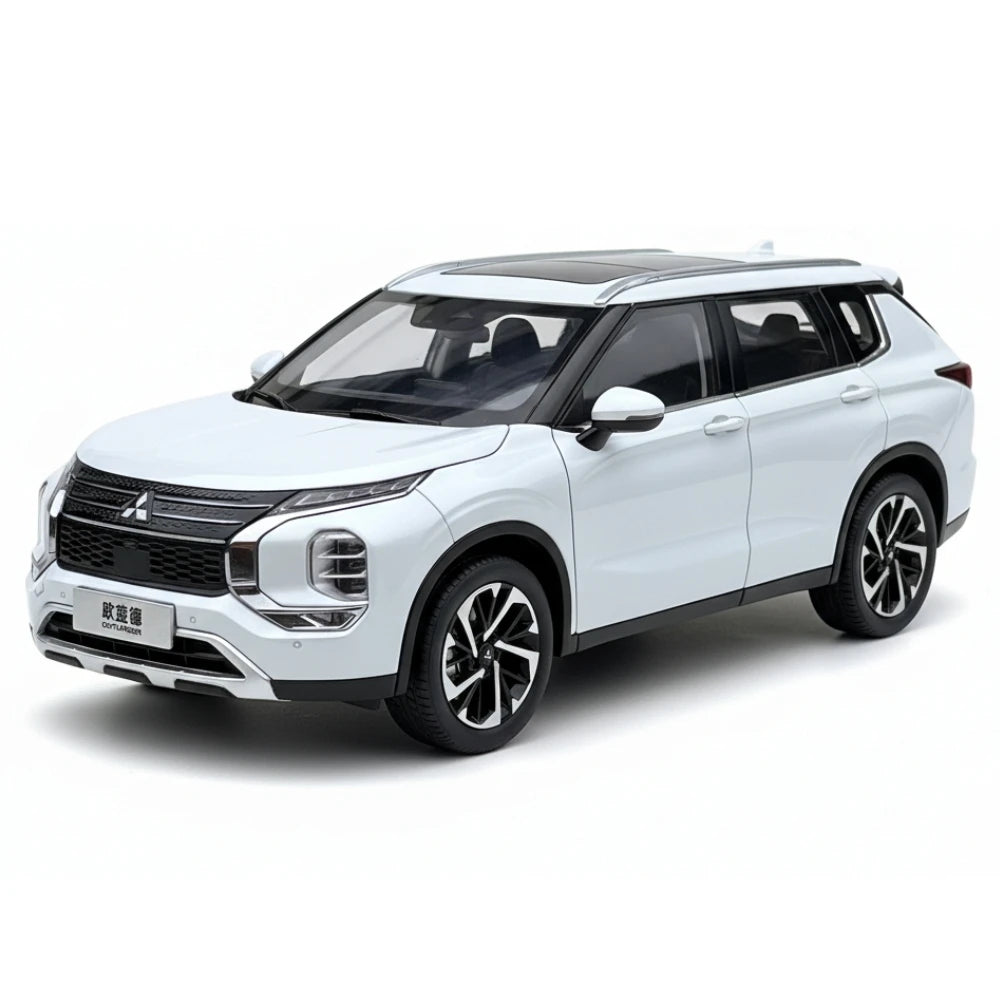 [OEM] 1:18 Mitsubishi 2021 Outlander bianco modellino di auto Die-Cast