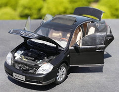 [OEM] 1:18 Nissan 2003 Teana nero modellino di auto Die-Cast