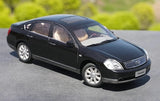 [OEM] 1:18 Nissan 2003 Teana nero modellino di auto Die-Cast