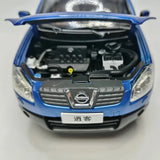 [OEM] 1:18 Nissan 2006 Qashqai J10 bleu voiture miniature Die-Cast